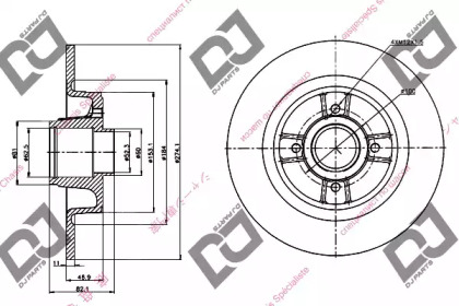 Тормозной диск DJ PARTS BD1324